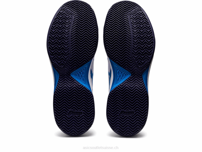 gel-dedicate 7 argile blanc/bleu électrique Asics L6N0K1147