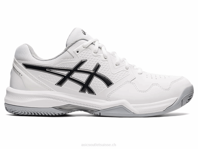 gel-dedicate 7 argile blanc noir Asics L6N0K1583