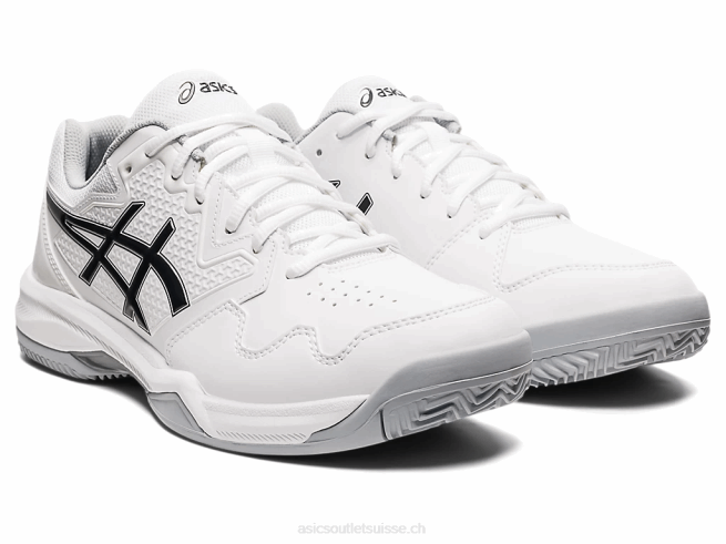 gel-dedicate 7 argile blanc noir Asics L6N0K1583