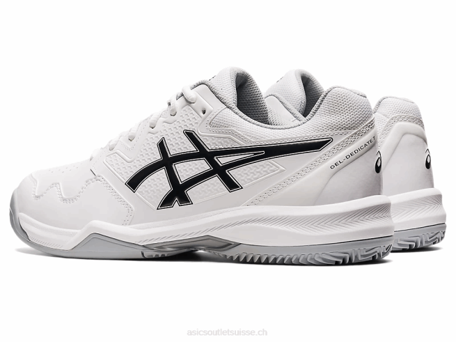 gel-dedicate 7 argile blanc noir Asics L6N0K1583