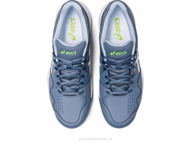 gel-dedicate 7 argile bleu acier/blanc Asics L6N0K483