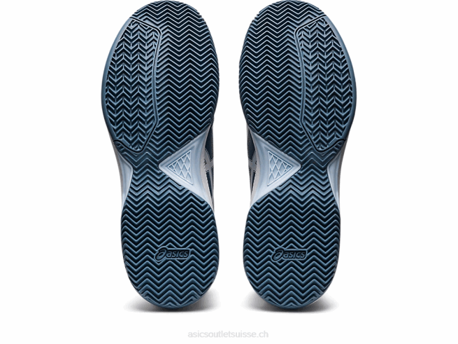 gel-dedicate 7 argile bleu acier/blanc Asics L6N0K483