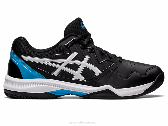 gel-dedicate 7 argile noir/bleu île Asics L6N0K494