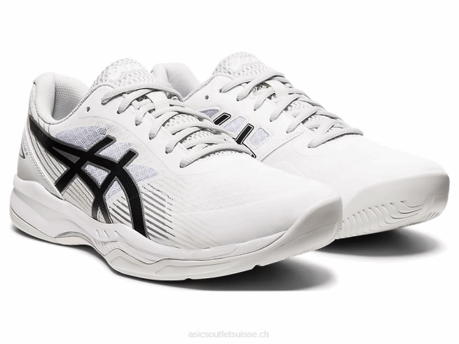 gel-jeu 8 blanc noir Asics L6N0K1944