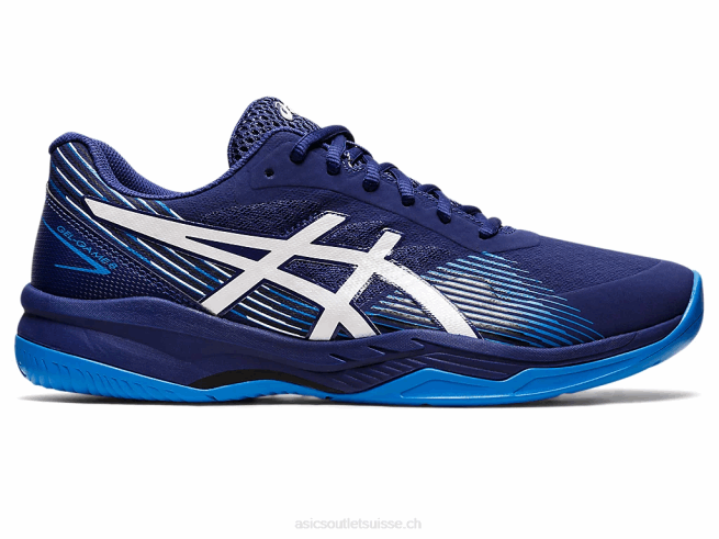 gel-jeu 8 bleu marine/blanc Asics L6N0K1149