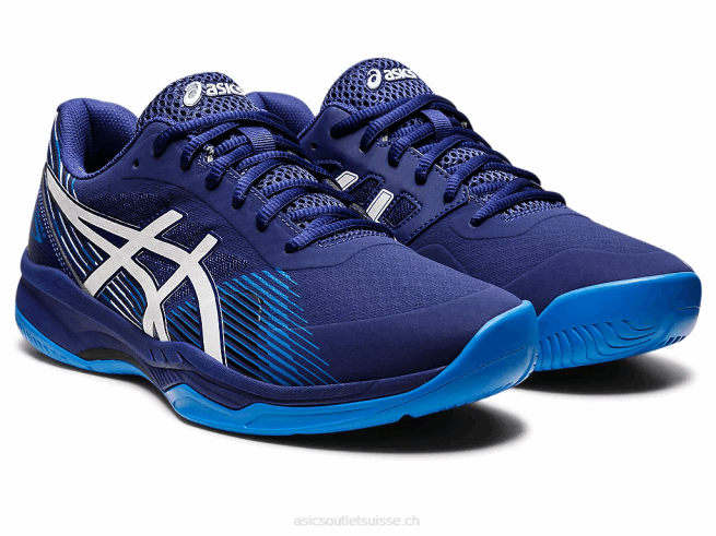 gel-jeu 8 bleu marine/blanc Asics L6N0K1149