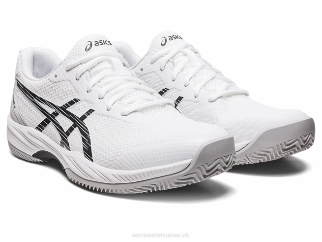 gel-jeu 9 argile/oc blanc noir Asics L6N0K432