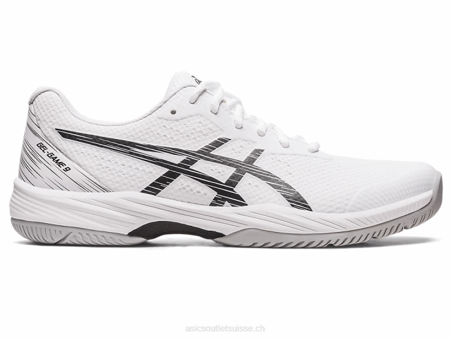 gel-jeu 9 blanc noir Asics L6N0K440