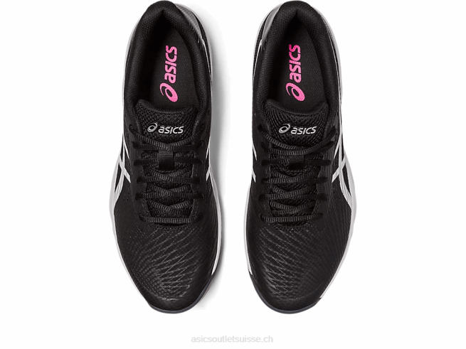 gel-jeu 9 noir/rose vif Asics L6N0K452