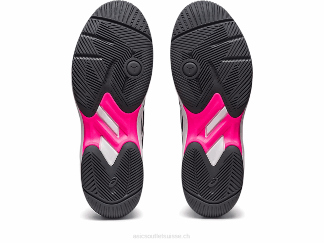 gel-jeu 9 noir/rose vif Asics L6N0K452