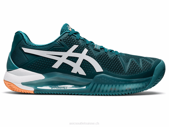 gel-résolution 8 argile velours pin/blanc Asics L6N0K1224