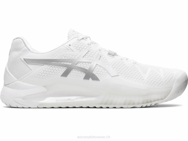 gel-résolution 8 blanc/argent pur Asics L6N0K2007