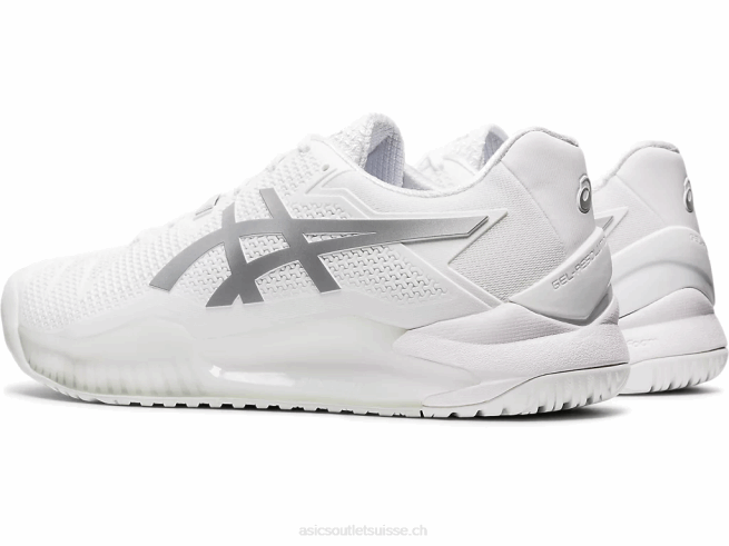 gel-résolution 8 blanc/argent pur Asics L6N0K2007