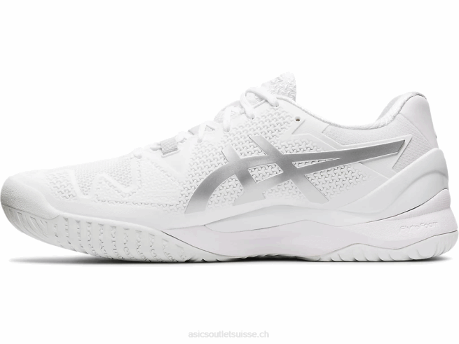 gel-résolution 8 blanc/argent pur Asics L6N0K2007