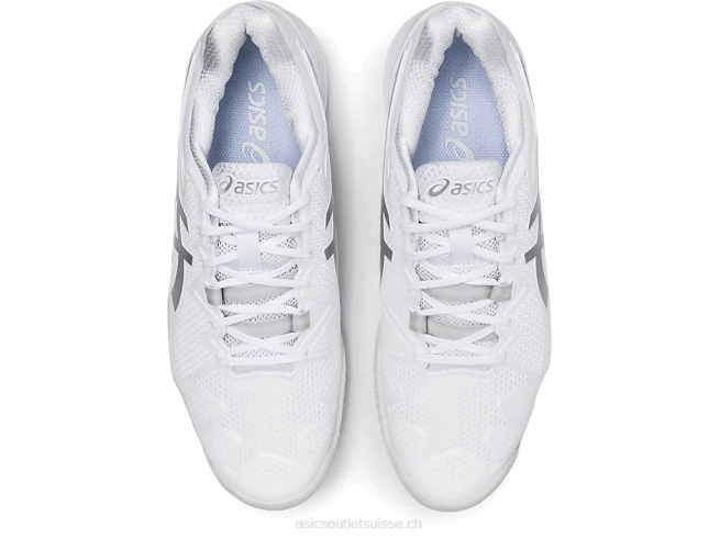 gel-résolution 8 blanc/argent pur Asics L6N0K2007