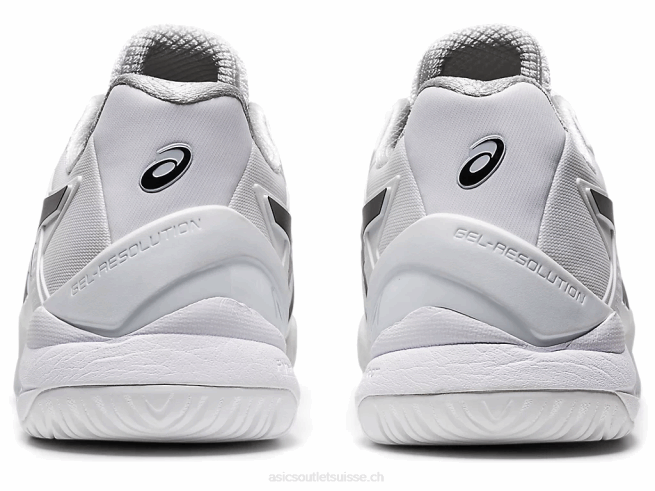 gel-résolution 8 blanc noir Asics L6N0K1842