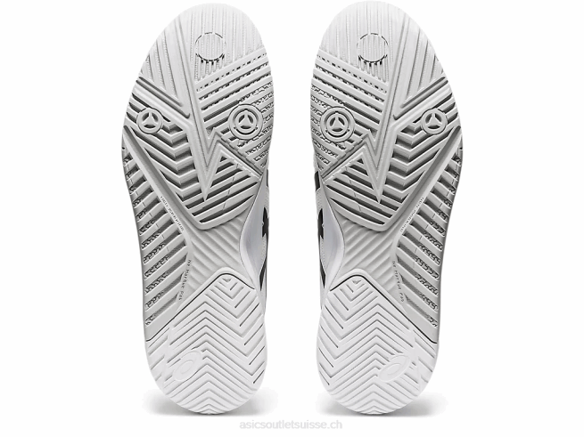 gel-résolution 8 blanc noir Asics L6N0K1842