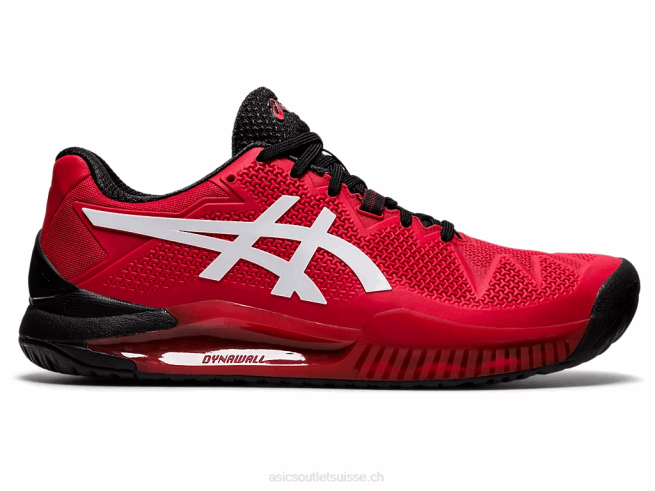gel-résolution 8 rouge électrique/blanc Asics L6N0K1747
