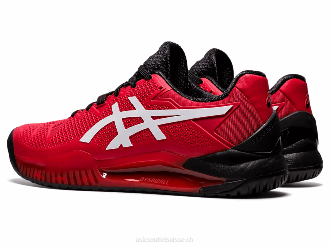 gel-résolution 8 rouge électrique/blanc Asics L6N0K1747