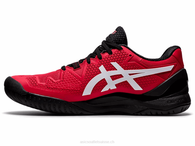 gel-résolution 8 rouge électrique/blanc Asics L6N0K1747