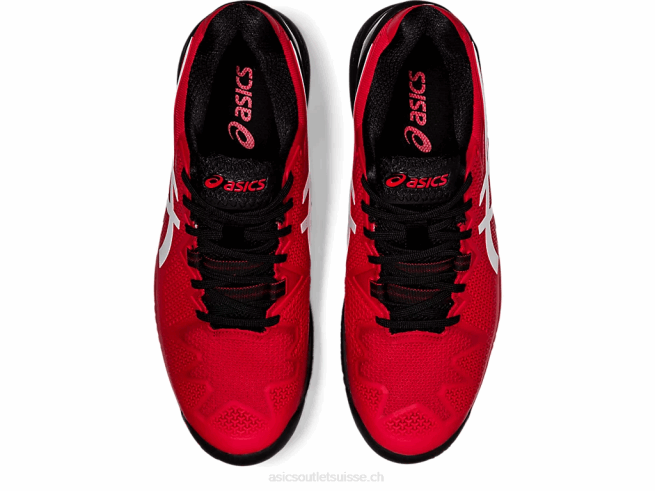 gel-résolution 8 rouge électrique/blanc Asics L6N0K1747