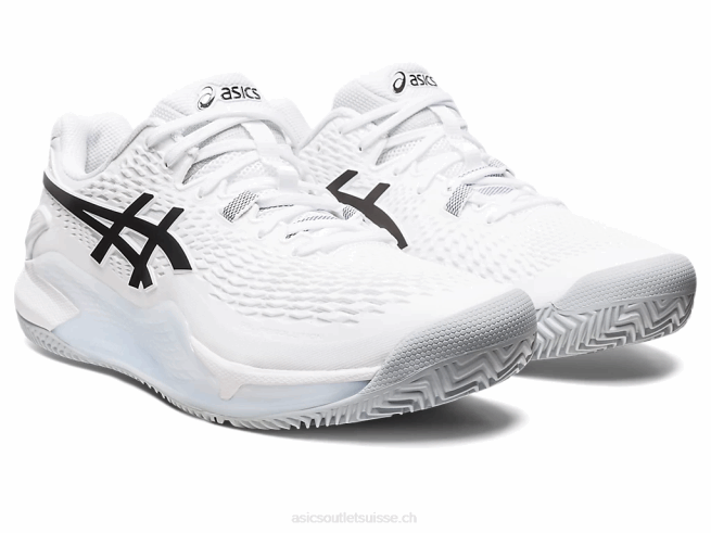 gel-résolution 9 argile blanc noir Asics L6N0K401