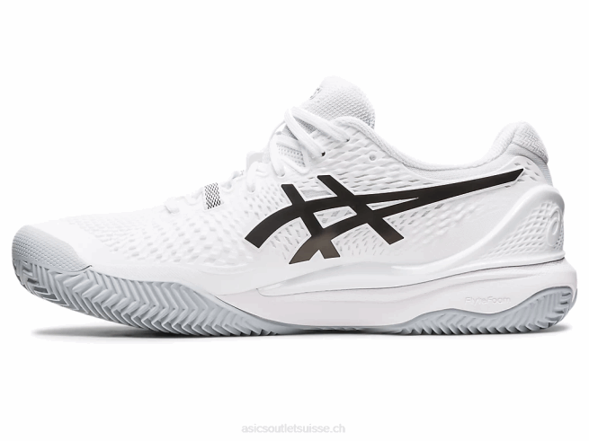 gel-résolution 9 argile blanc noir Asics L6N0K401