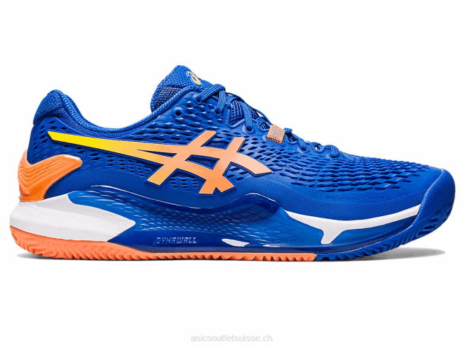 gel-résolution 9 argile bleu thon/pêche soleil Asics L6N0K89