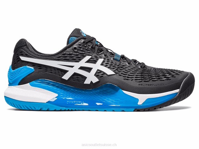 gel-résolution 9 noir blanc Asics L6N0K355