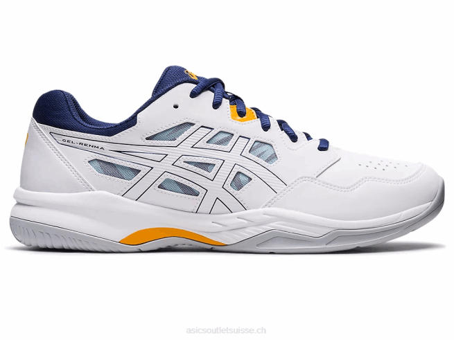 gel-renma blanc/océan profond Asics L6N0K1143