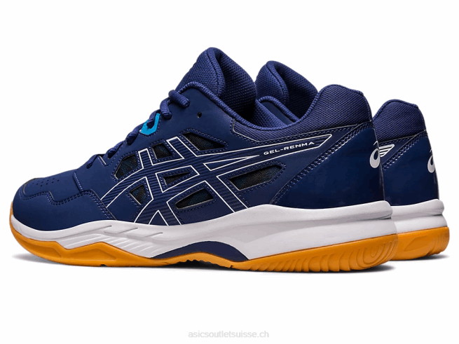 gel-renma bleu indigo/blanc Asics L6N0K378