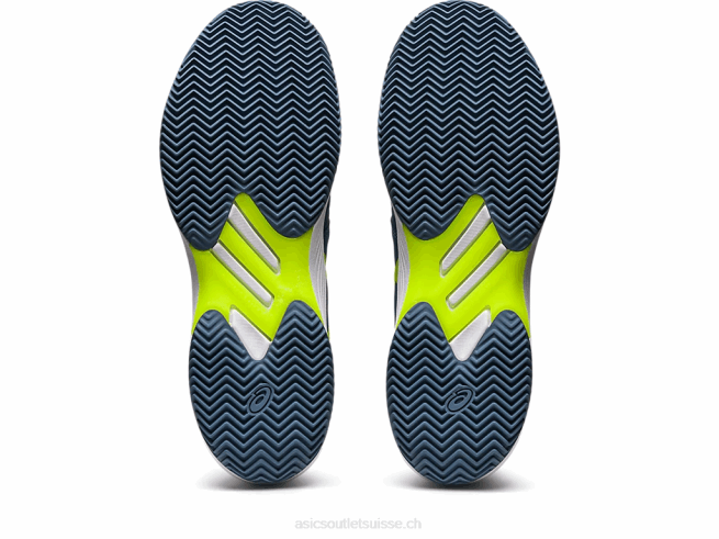 solution d'argile rapide ff bleu acier/vert danger Asics L6N0K514