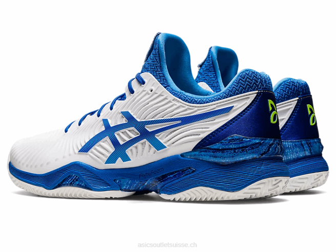 terre battue ff novak blanc/bleu thon Asics L6N0K1003