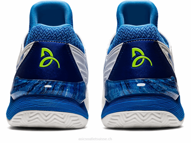 terre battue ff novak blanc/bleu thon Asics L6N0K1003