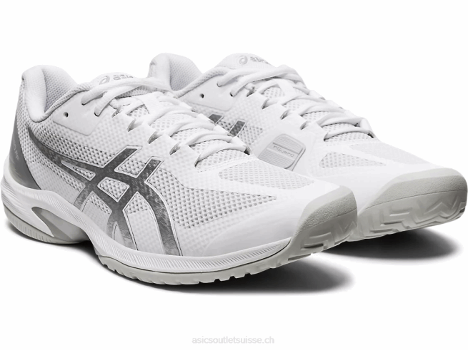 vitesse du tribunal ff blanc/argent pur Asics L6N0K2009
