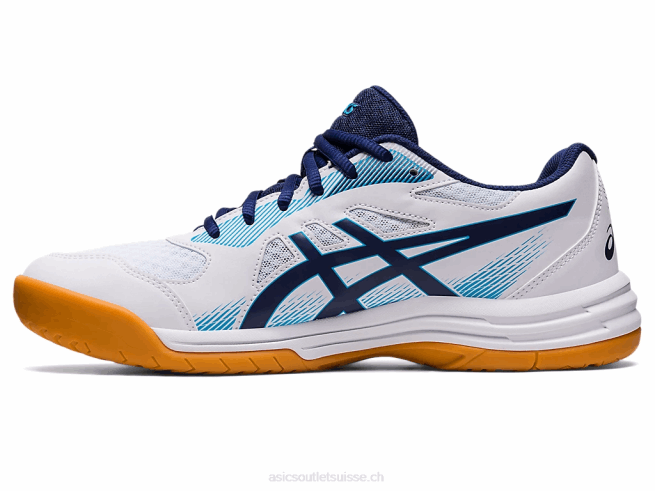 en cour 5 blanc/bleu indigo Asics L6N0K424