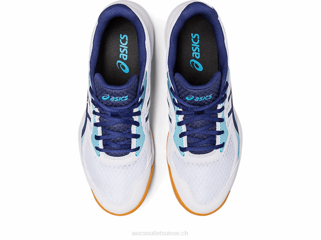 en cour 5 blanc/bleu indigo Asics L6N0K424