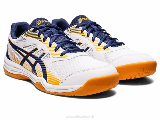 en cour 5 blanc/océan profond Asics L6N0K1158