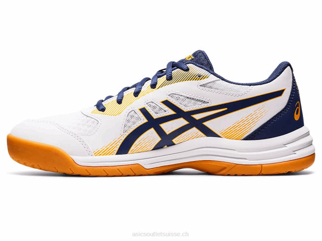 en cour 5 blanc/océan profond Asics L6N0K1158