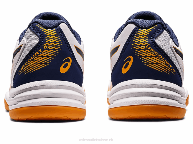 en cour 5 blanc/océan profond Asics L6N0K1158