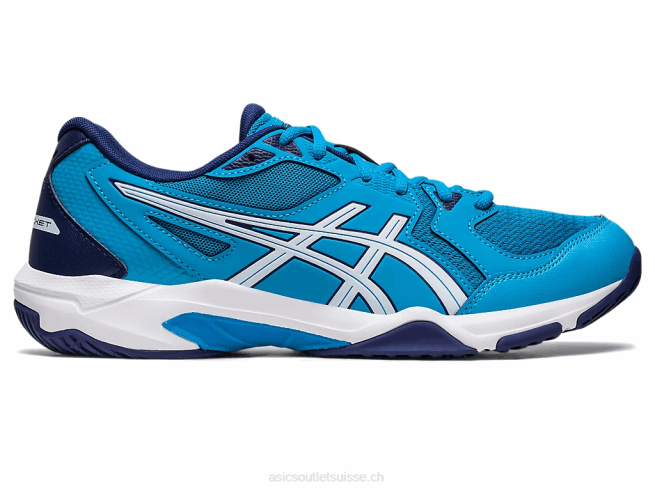 gel-fusée 10 bleu île/blanc Asics L6N0K461