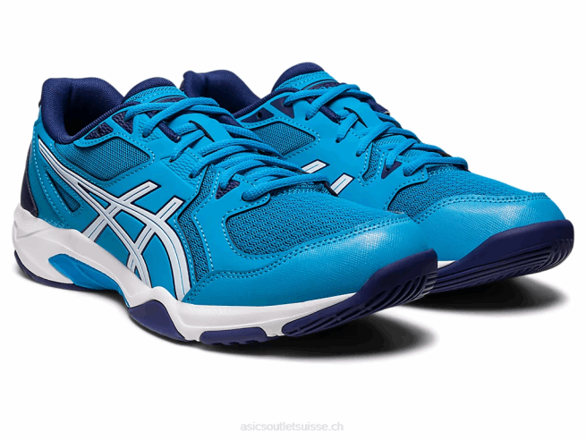 gel-fusée 10 bleu île/blanc Asics L6N0K461