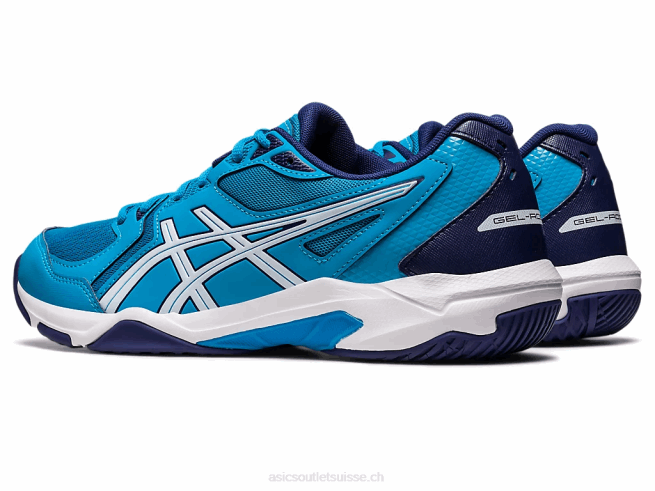 gel-fusée 10 bleu île/blanc Asics L6N0K461