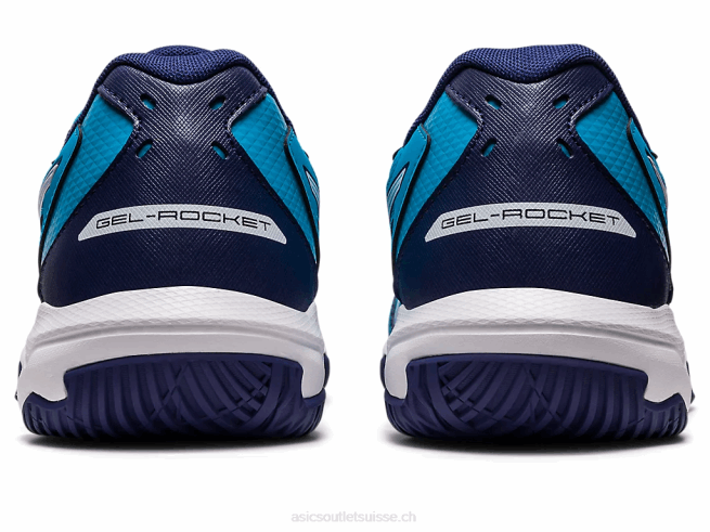 gel-fusée 10 bleu île/blanc Asics L6N0K461