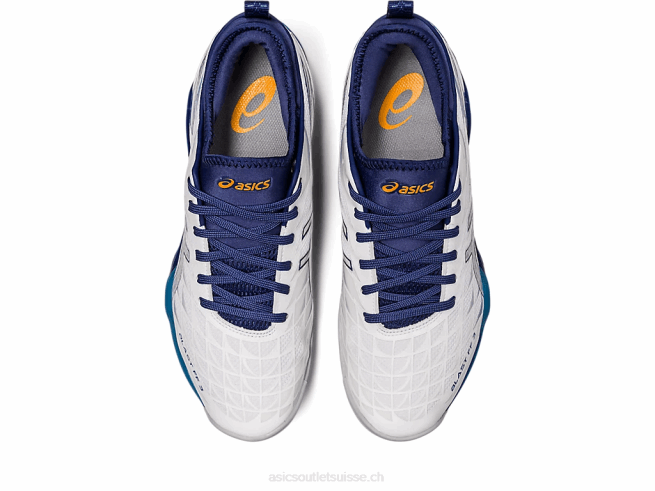 souffle ff 3 blanc/océan profond Asics L6N0K1134