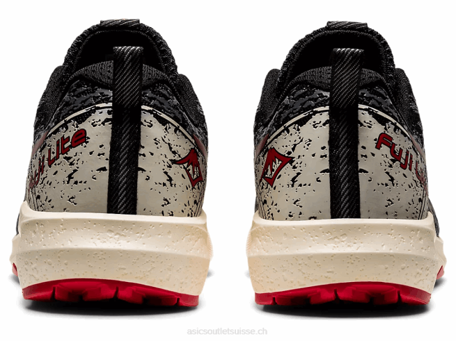 fuji lite 2 noir/rouge électrique Asics L6N0K1661