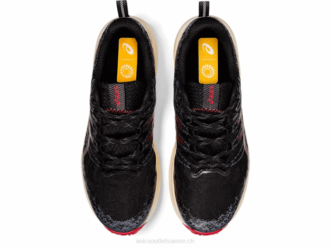 fuji lite 2 noir/rouge électrique Asics L6N0K1661