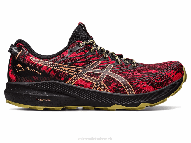 fuji lite 3 rouge électrique/noir Asics L6N0K620