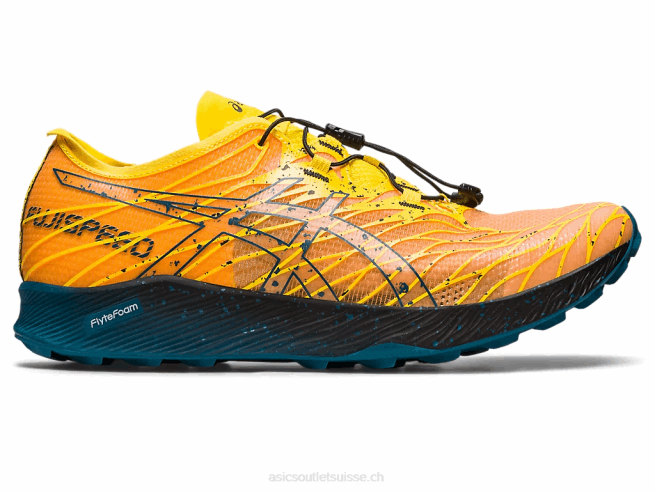 fujispeed jaune d'or/sarcelle d'encre Asics L6N0K636