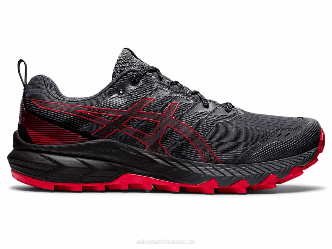 gel-trabuco 9 gris porteur/rouge électrique Asics L6N0K670